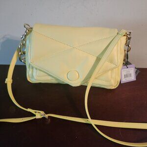 HAUSE of WANT women's New w/Tag Shoulder bag Yellow Vegan Leather MSRP $128